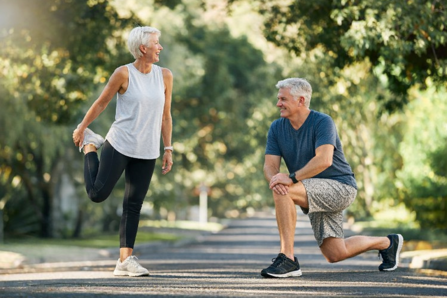 Active adult staying strong and mobile with MobiqFit tools