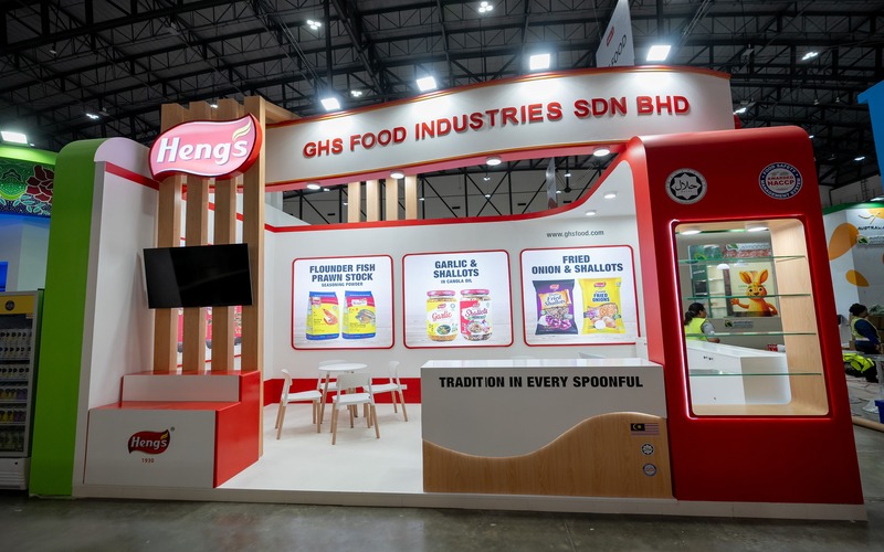 Food and Beverage exhibition stand at THAIFEX Bangkok